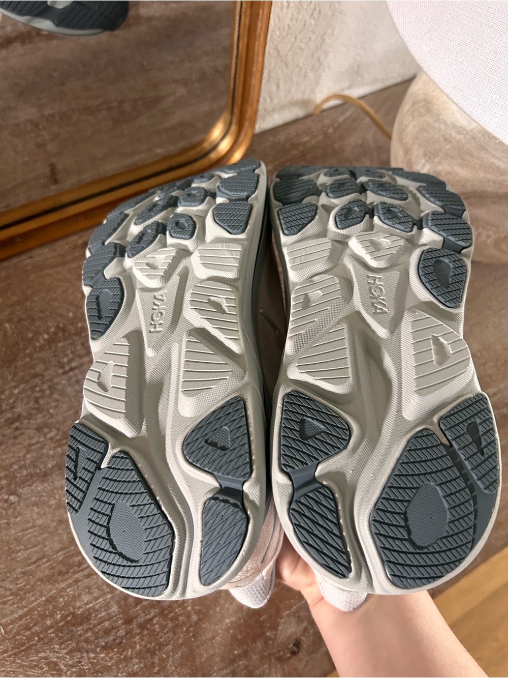New Hoka Clifton 10 Sneakers Grout / Mineral Blue - Picture 6 of 7